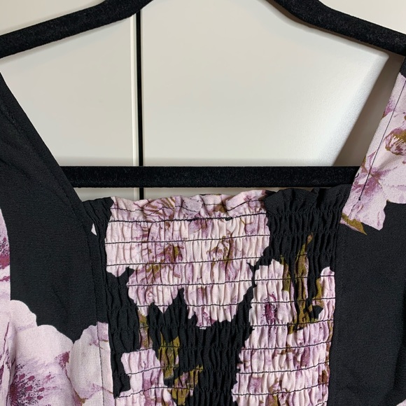 NWT Free Press Gathered Back Floral Crop Top - Picture 10 of 16